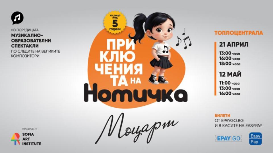 „Приключенията на Нотичка“ - класическа музика за най-малките