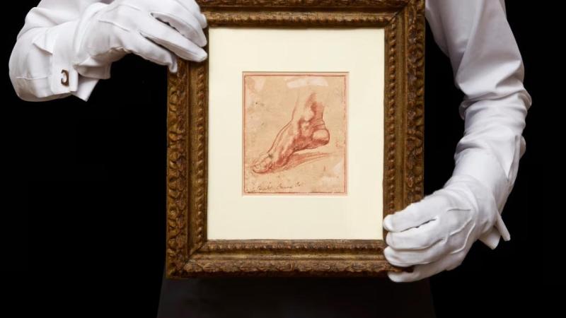 Рядка скица на част от Сикстинската капела на Микеланджело отива на търг