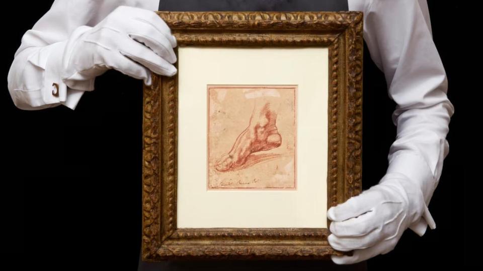 Рядка скица на част от Сикстинската капела на Микеланджело отива на търг