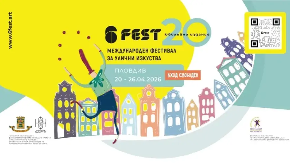 Фестивалът за улични изкуства 6Fest се завръща в Пловдив през април