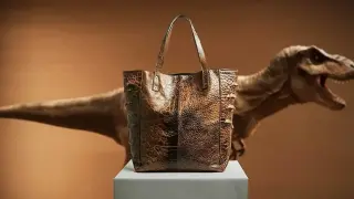 Предлагат на търг чанта, изработена от колаген на динозавър