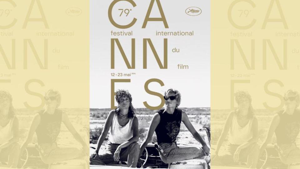 Фестивалът в Кан с почит към „Телма и Луиз“ чрез плакат с Джина Дейвис и Сюзън Сарандън